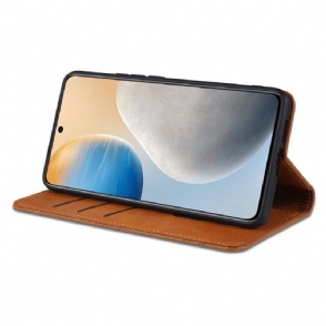 Case voor Vivo X60 Pro Portemonnee Leren Azns Kunstleer