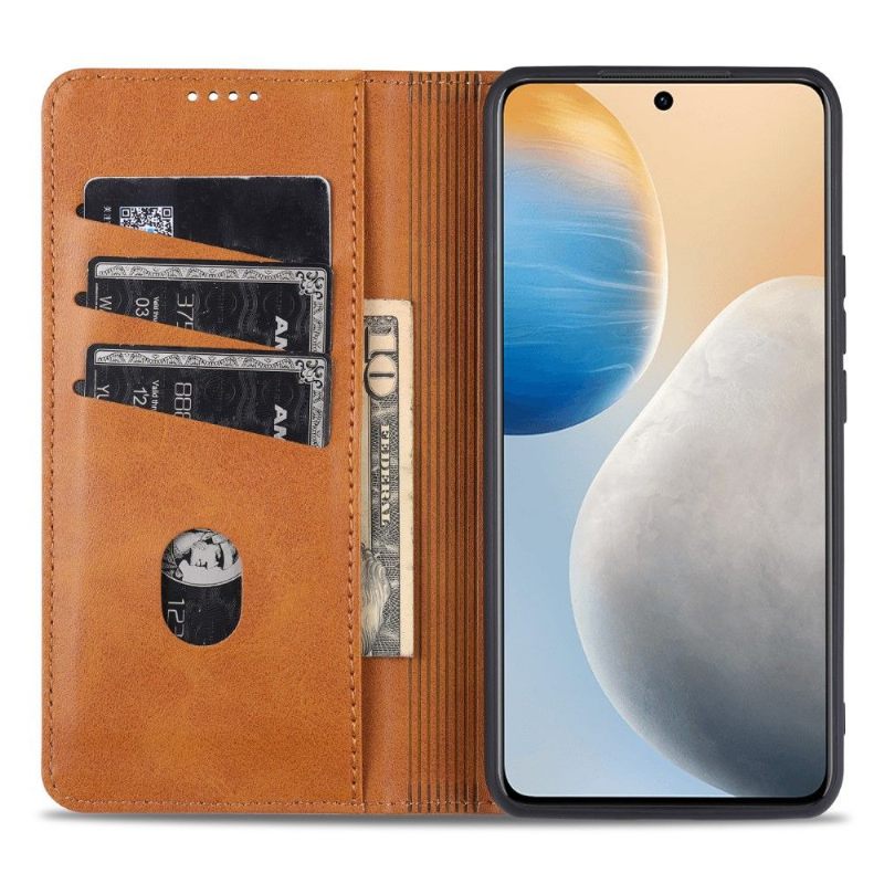 Case voor Vivo X60 Pro Portemonnee Leren Azns Kunstleer