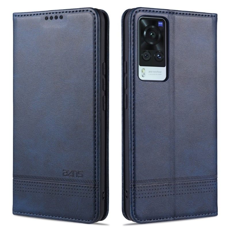 Case voor Vivo X60 Pro Portemonnee Leren Azns Kunstleer