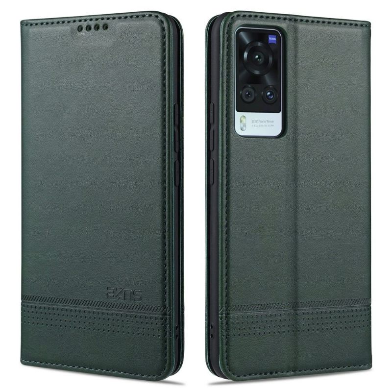 Case voor Vivo X60 Pro Portemonnee Leren Azns Kunstleer