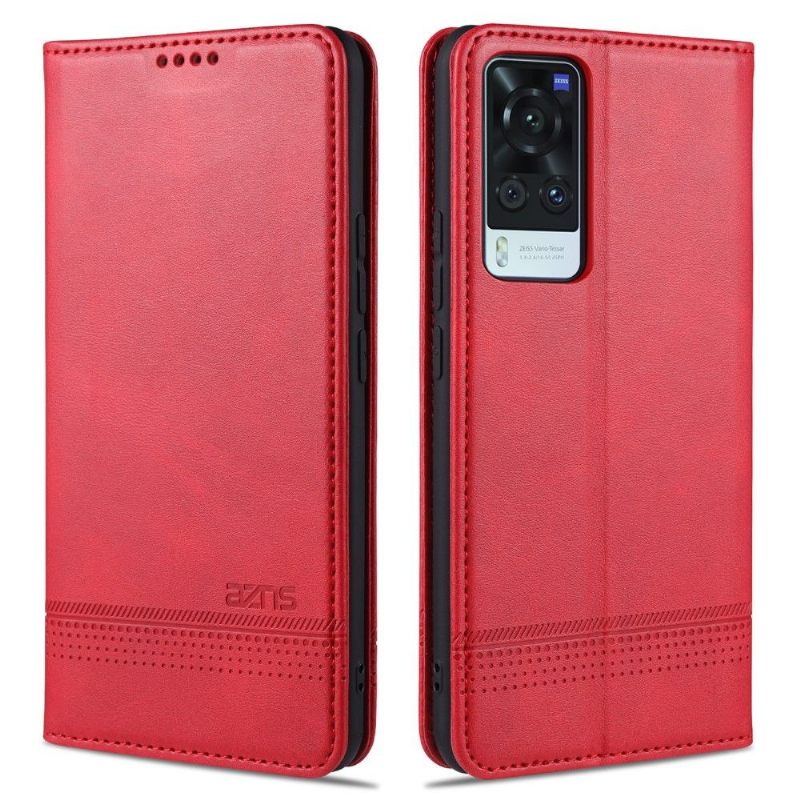 Case voor Vivo X60 Pro Portemonnee Leren Azns Kunstleer