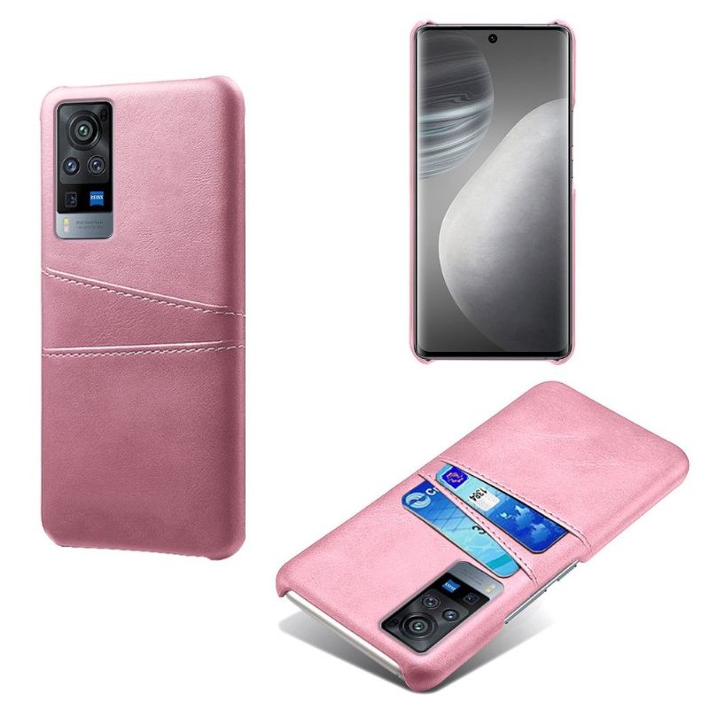 Hoesje voor Vivo X60 Pro Melody Leder Effect Kaarthouder