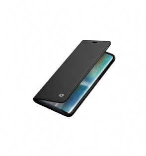 Folio-hoesje voor Huawei Mate 20 Pro Klassiek Echt Leer - Zwart