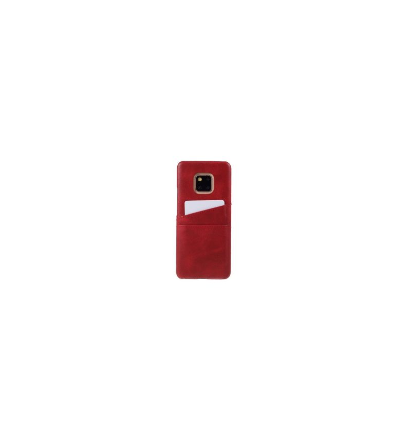 Hoesje voor Huawei Mate 20 Pro Anti-fall Stevige Lederen Coating Kaarthouder