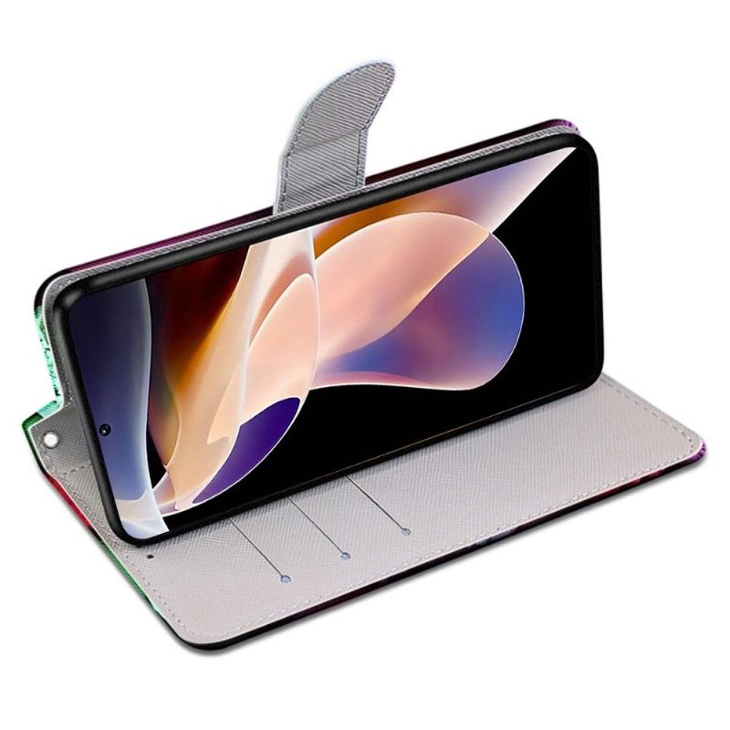 Folio-hoesje voor Xiaomi Redmi Note 11 Pro Plus 5G Anti-fall Macarons