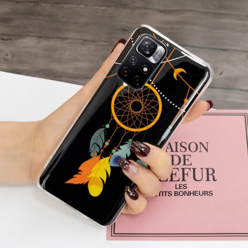 Hoesje voor Xiaomi Redmi Note 11 Pro Plus 5G Anti-fall Fluorescerende Lichtgevende Dromenvanger