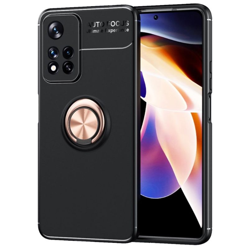 Hoesje voor Xiaomi Redmi Note 11 Pro Plus 5G Anti-fall Siliconen Met Roterende Steun