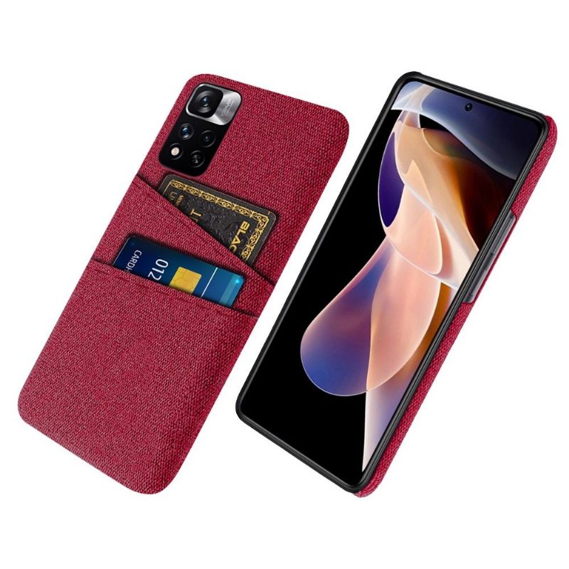 Hoesje voor Xiaomi Redmi Note 11 Pro Plus 5G Anti-fall Stoffen Kaarthouder