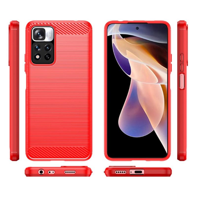 Hoesje voor Xiaomi Redmi Note 11 Pro Plus 5G Geborsteld Siliconeneffect
