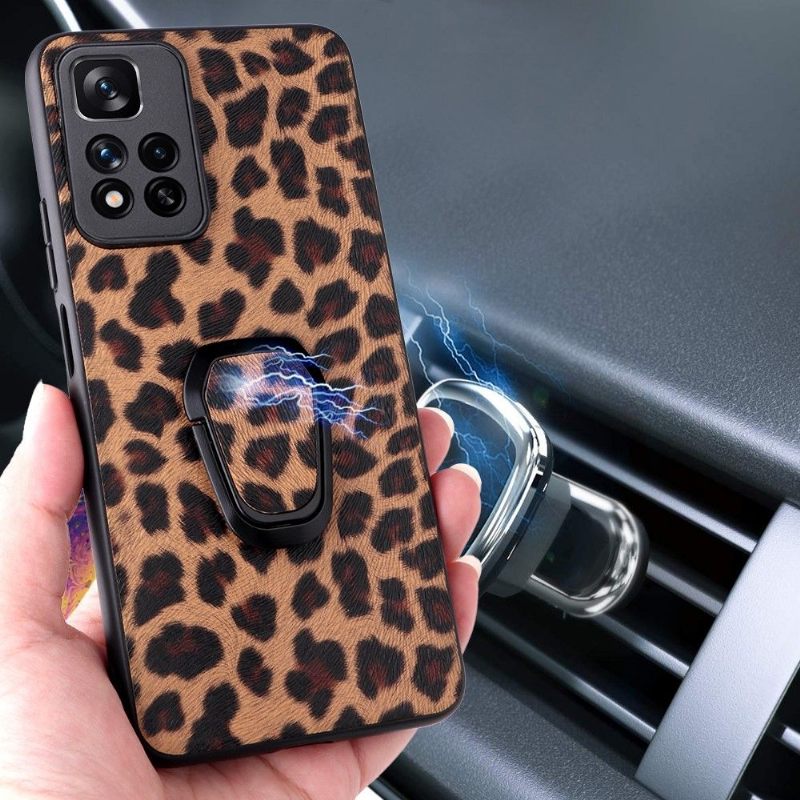Hoesje voor Xiaomi Redmi Note 11 Pro Plus 5G Ondersteuning Voor Leopard-functie