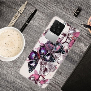 Telefoonhoesje voor Poco F4 Vlinders En Bloemen
