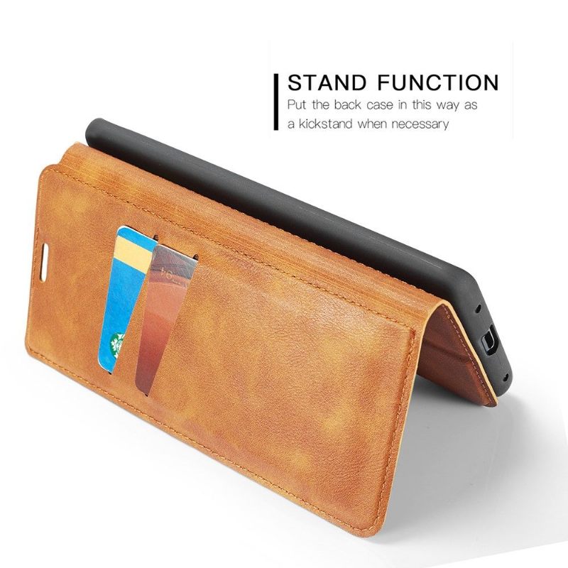 Cover voor OnePlus 7 Pro Folio-hoesje Imitatieleer