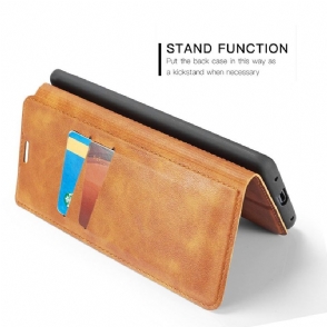 Cover voor OnePlus 7 Pro Folio-hoesje Imitatieleer