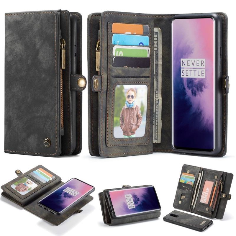 Hoesje Case voor OnePlus 7 Pro 2 in 1 En Magnetische Schaal