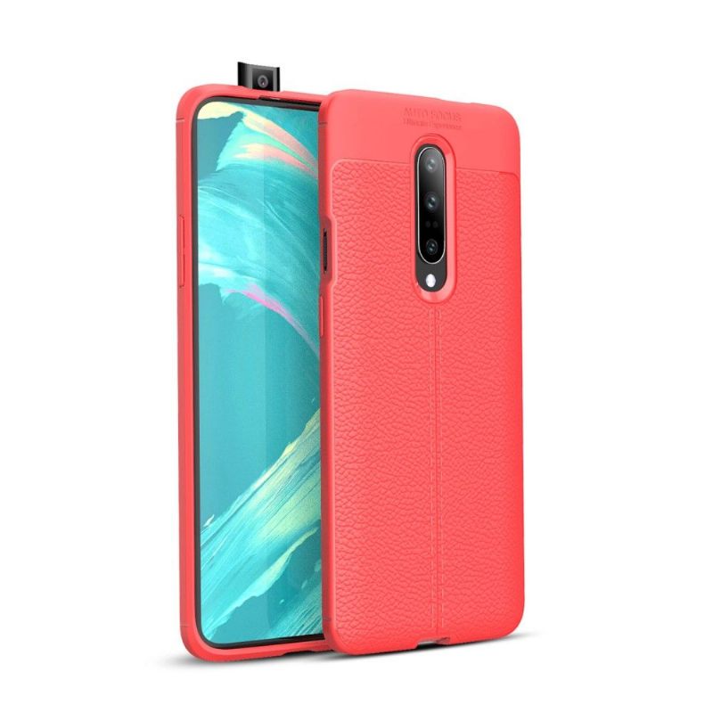 Hoesje voor OnePlus 7 Pro Afwerkingsgel Van Kunstleer