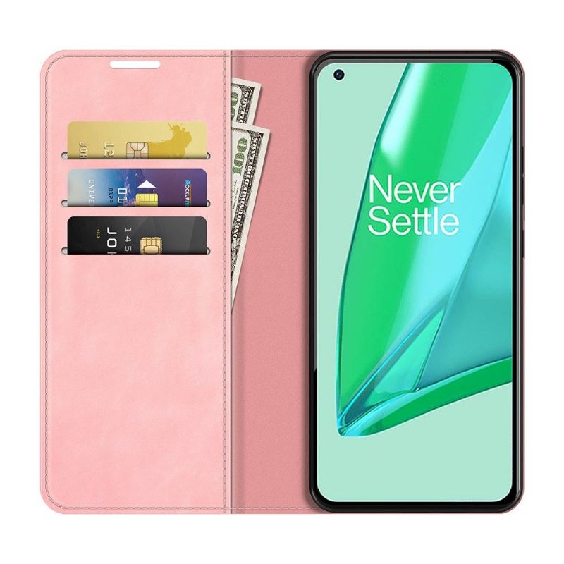 Cover voor OnePlus 9 Pro Kunstleer Stand Functie