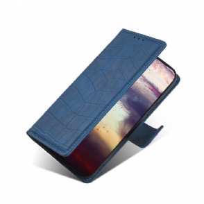 Folio-hoesje voor OnePlus 9 Pro Ana Faux Krokodillenleer