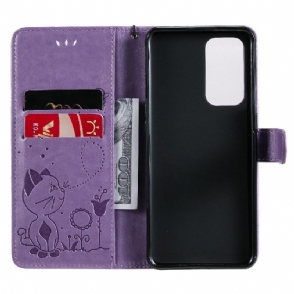 Folio-hoesje voor OnePlus 9 Pro Kattenillustratie