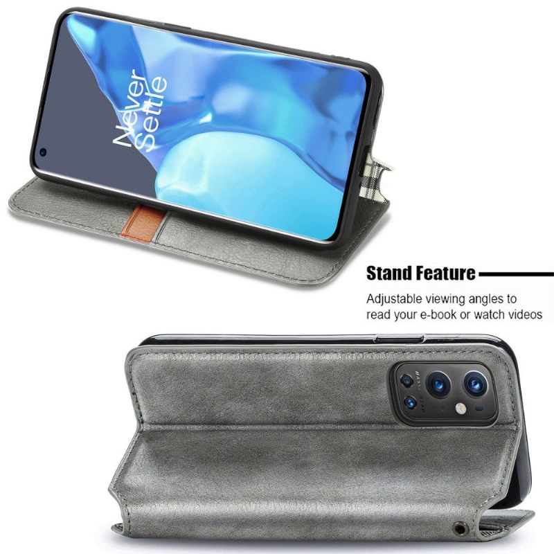 Folio-hoesje voor OnePlus 9 Pro Kub-ontwerp