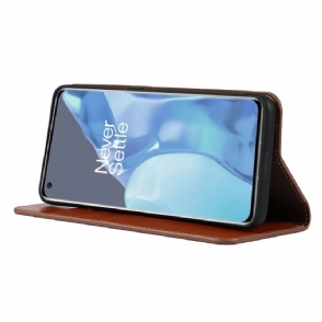 Folio-hoesje voor OnePlus 9 Pro Ondersteuningsfunctie Voor Leren Kaarthouder