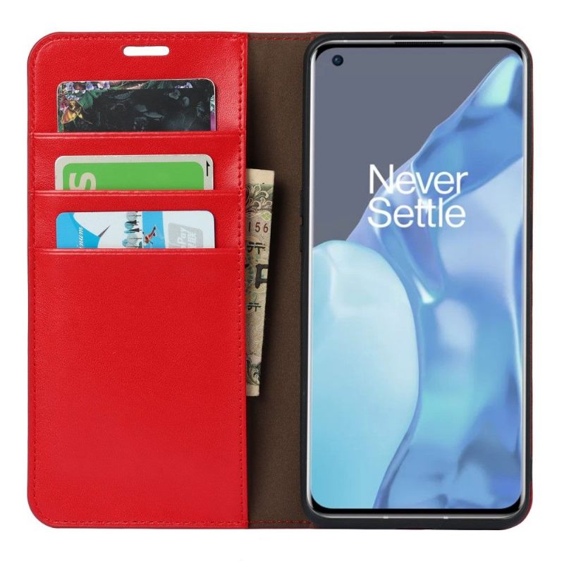 Folio-hoesje voor OnePlus 9 Pro Ondersteuningsfunctie Voor Leren Kaarthouder