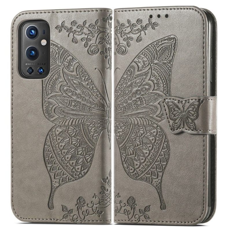 Folio-hoesje voor OnePlus 9 Pro Reliëfvlinder