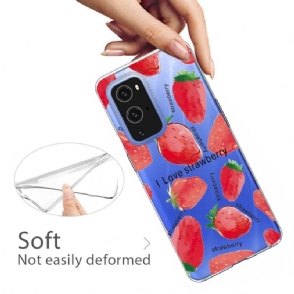 Hoesje voor OnePlus 9 Pro Anti-fall Aardbei