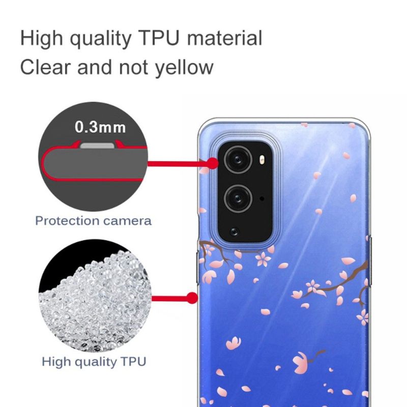 Hoesje voor OnePlus 9 Pro Roze Bloemen