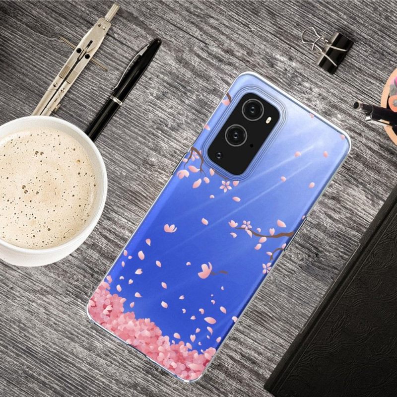 Hoesje voor OnePlus 9 Pro Roze Bloemen