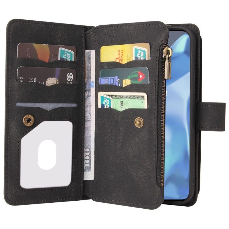 Leren Hoesje voor OnePlus 9 Pro Bescherming Portemonnee Leren Met Ketting