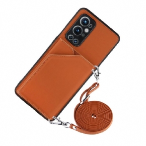 Telefoonhoesje voor OnePlus 9 Pro Bescherming Aude Lanyard Met Meerdere Compartimenten