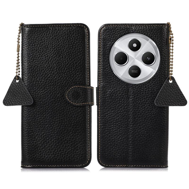 Bescherming Hoesje Poco C75 Rfid-blokkering En Lychee-textuur