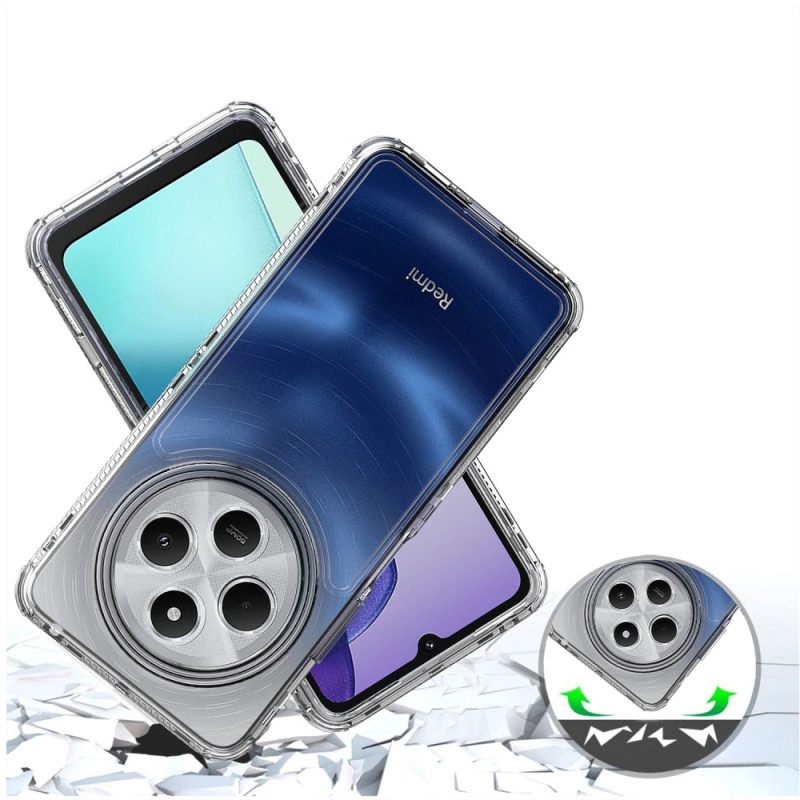 Case Hoesje Poco C75 Telefoonhoesje Transparant Met Frame Aan De Voorzijde