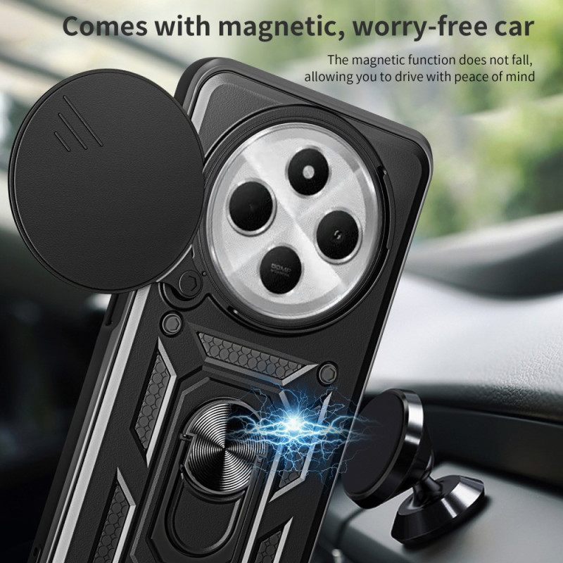 Cover Hoesje Poco C75 Telefoonhoesje Schuifbare Camerahoes En Standaard