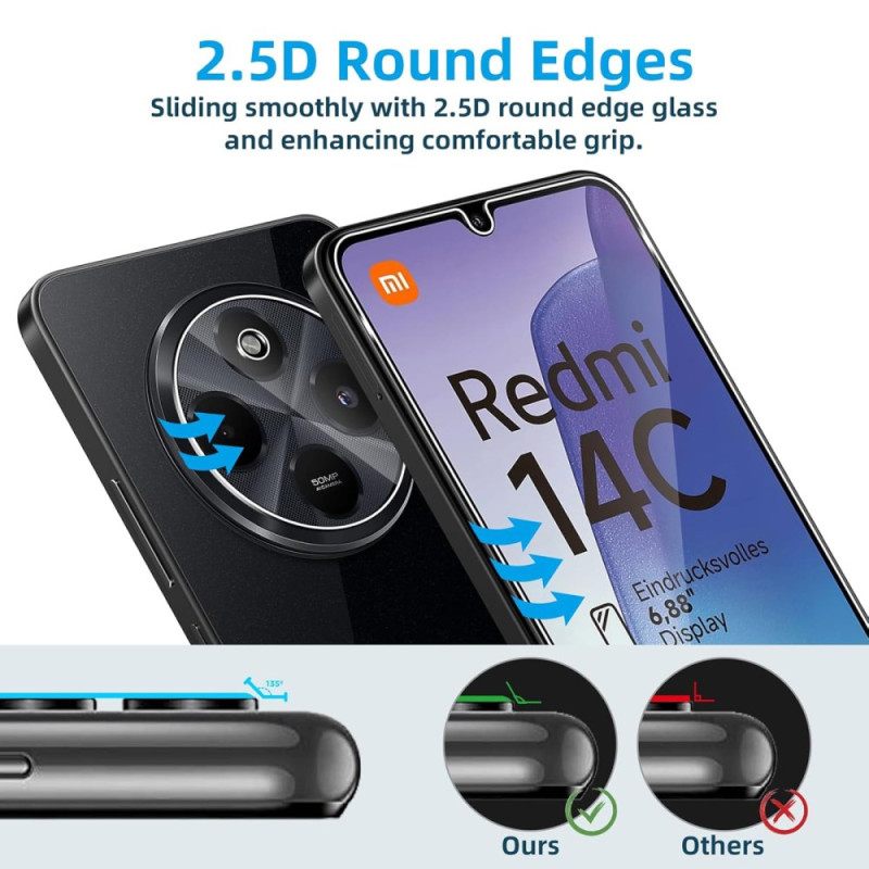 Dubbele Gehard Glazen Scherm- En Camerabeschermer Voor Xiaomi Redmi 14c / Poco C75