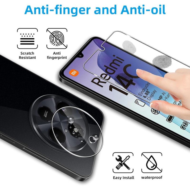 Dubbele Gehard Glazen Scherm- En Camerabeschermer Voor Xiaomi Redmi 14c / Poco C75