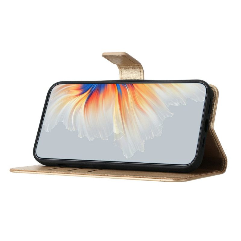 Flip Case Leren Poco C75 Mandalaprint Met Koord