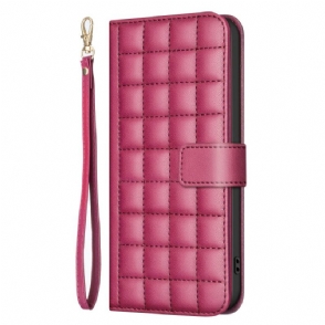 Folio-hoesje Poco C75 Binfen Color Pufferjackstijl