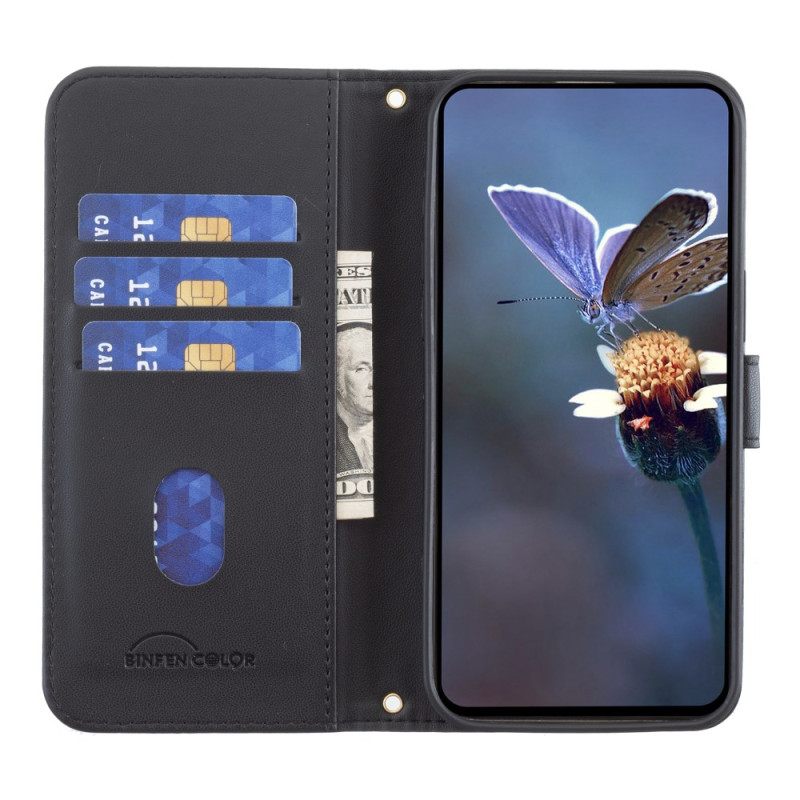 Folio-hoesje Poco C75 Binfen Color Pufferjackstijl