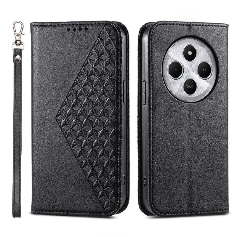 Folio-hoesje Poco C75 Diamantdesign Bescherming Hoesje