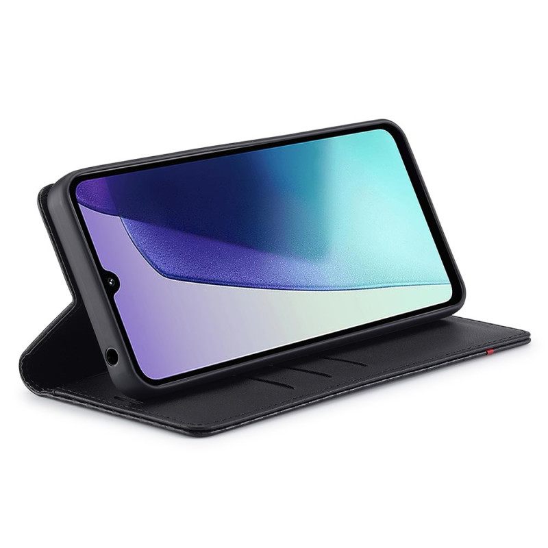 Folio-hoesje Poco C75 Koolstoftextuur