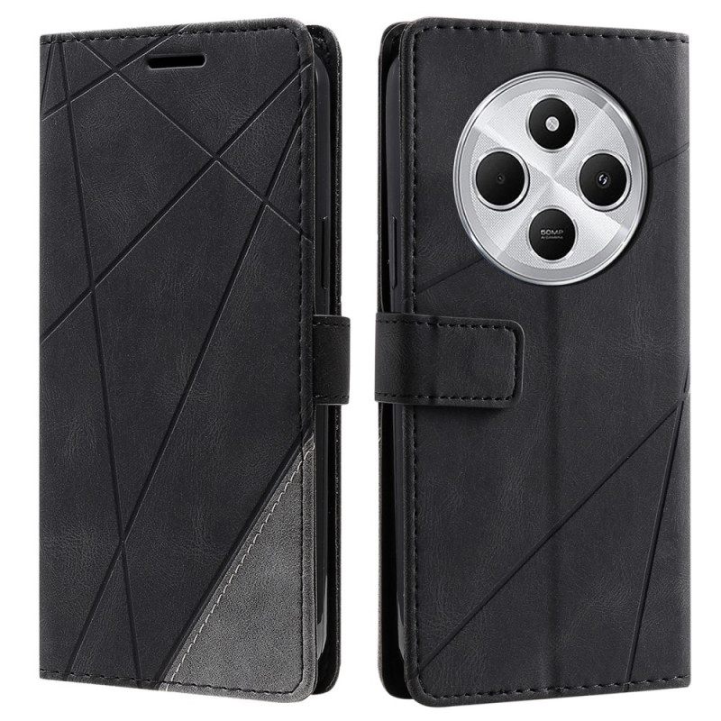 Folio-hoesje Poco C75 Telefoonhoesje Geometrisch Patroon Met Bandje