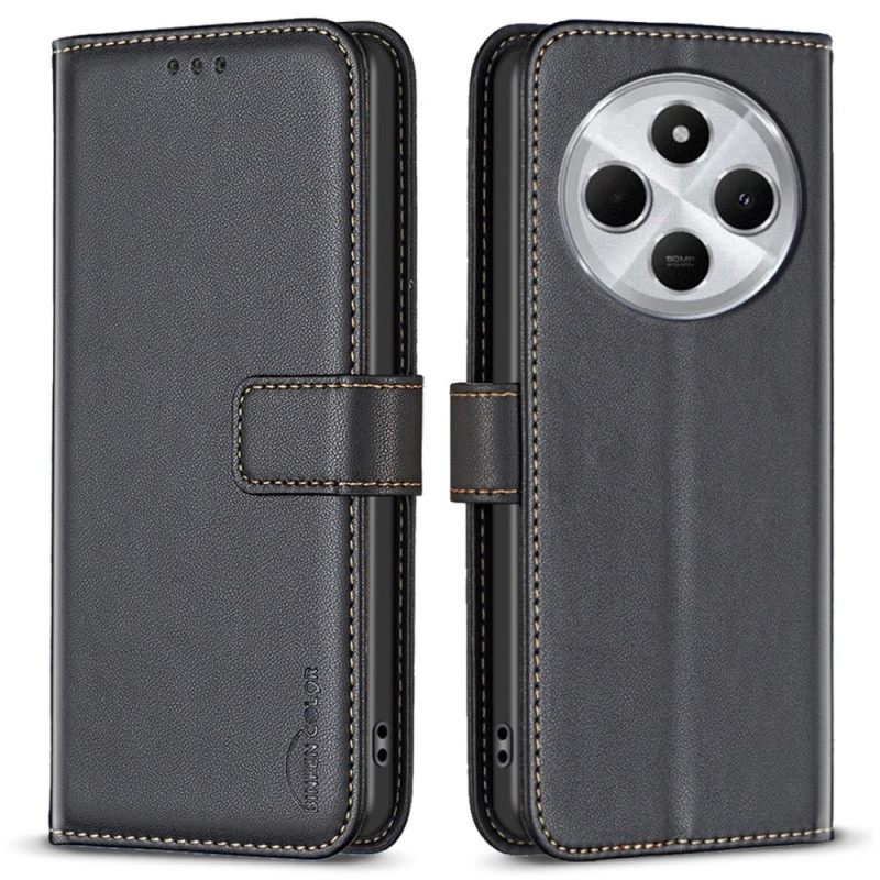 Folio-hoesje Poco C75 Telefoonhoesje Klassieke Kleur