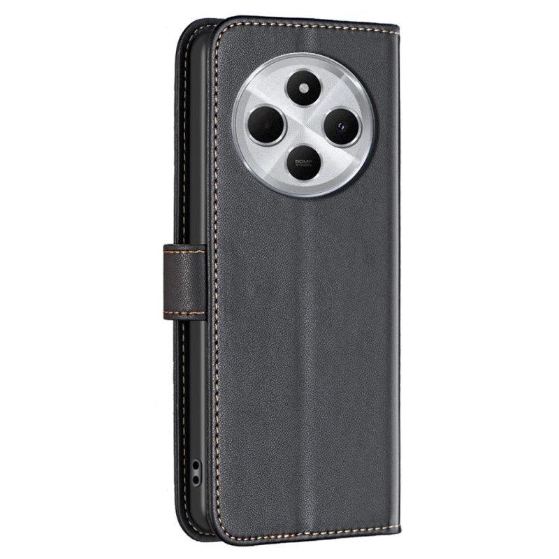 Folio-hoesje Poco C75 Telefoonhoesje Klassieke Kleur