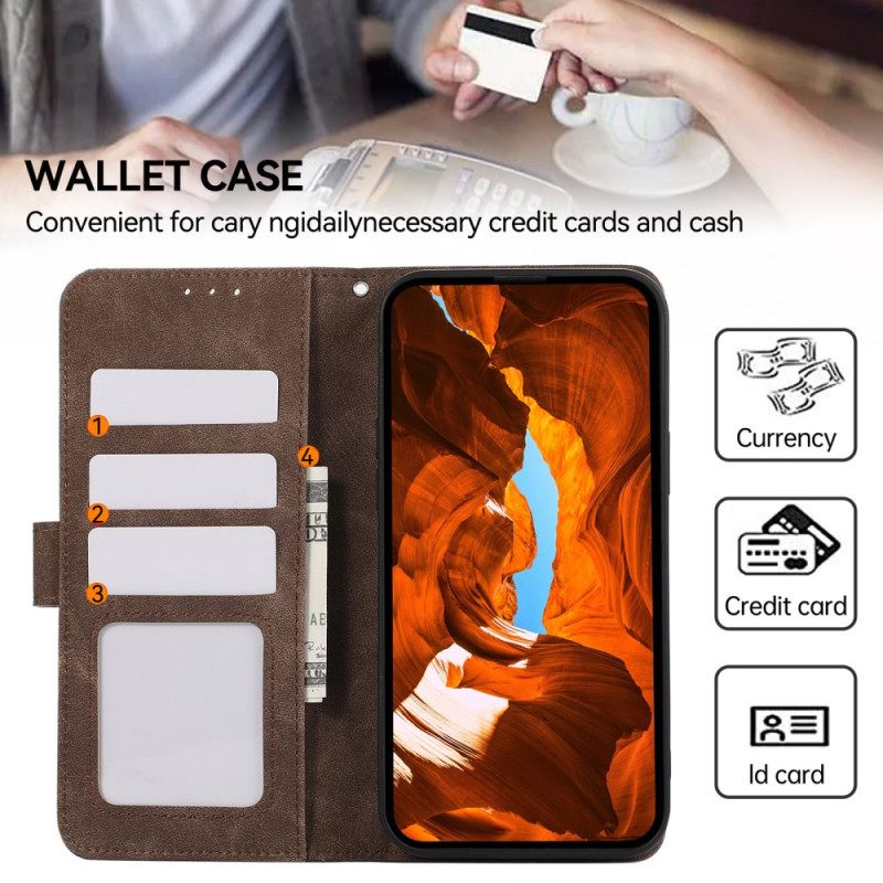 Folio-hoesje Poco C75 Tweekleurig Abeel