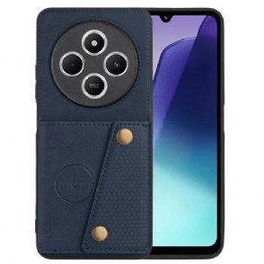 Hoesje Poco C75 Kaarthouder En Standaard Met Ledereffect