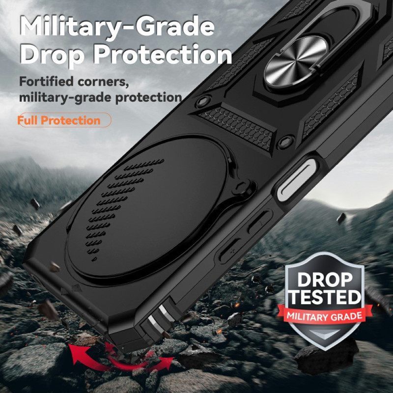 Hoesje Poco C75 Kadem Ringhouder En Cameracover Met Bloem- En Strass-steentjes