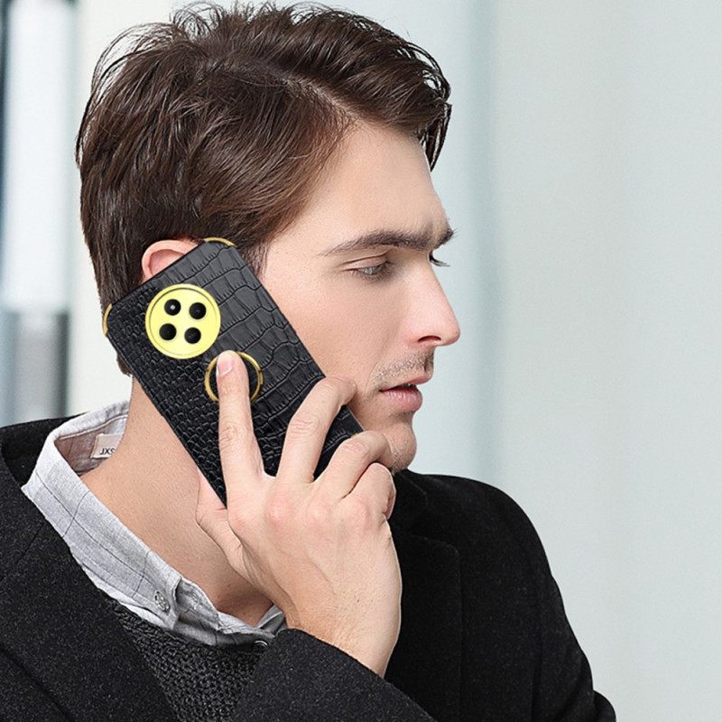 Hoesje Poco C75 Krokodillenstijl Met Standaard