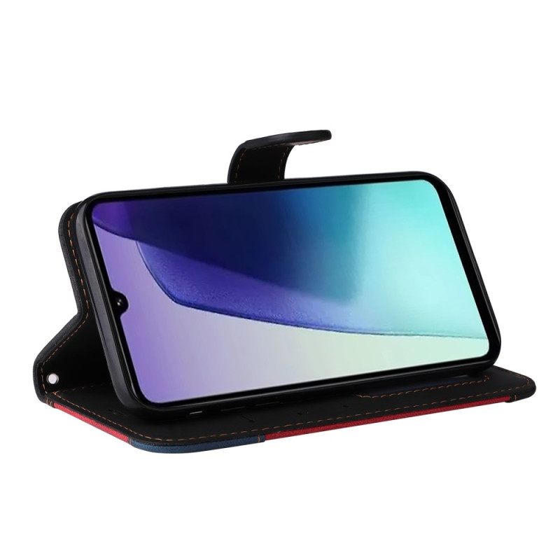 Leren Hoesje Poco C75 Driekleurig