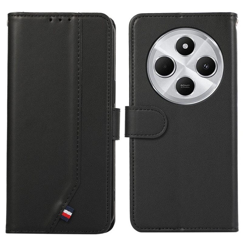 Leren Hoesje Poco C75 Rfid-bescherming 3 Kaartsleuven Bescherming Hoesje